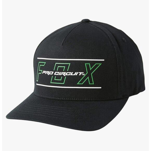 FOX Pro Circuit Logo Motocross MX Racing Black Flex Fit Hat New FAST Shipping - Picture 3 of 8